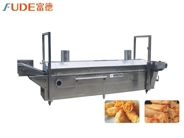 春卷全自動(dòng)連續(xù)油炸機(jī)生產(chǎn)線