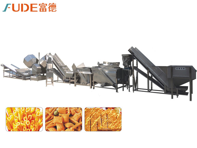 膨化半自動(dòng)油炸生產(chǎn)線
